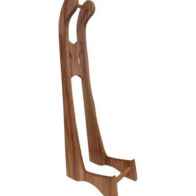 Tall Banjo Stand. For Resonator or Open Back Banjos. Free Shipping in Contiguous USA. Solid, quality hardwood species to choose from. - image3